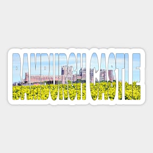 BAMBURGH CASTLE - Northumberland England Castle Sticker